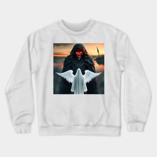 white angel and black angel of death Crewneck Sweatshirt